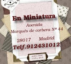 En Miniatura en Madrid (Ciudad Lineal) - Horario de apertura