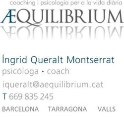 Horario de apertura AEQUILIBRIUM coaching i psicologia per a la vida diària - Íngrid Queralt Psicòleg a Valls,