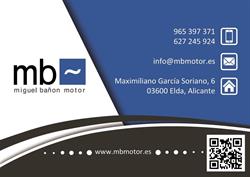 Horario de apertura Mbmotor, Elda