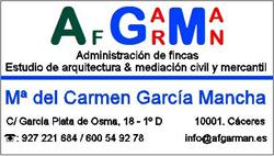 Horario de apertura AFGARMAN, Cáceres