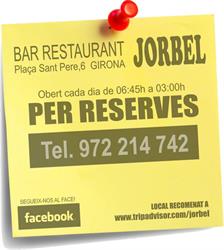 Horario de apertura Bar Cafetería Restaurante Jorbel, Girona