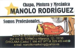 Horario de apertura Talleres Manolo Rodríguez, Chiclana de la Frontera