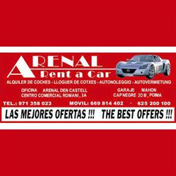 Horario de apertura Arenal Rent a Car, Menorca