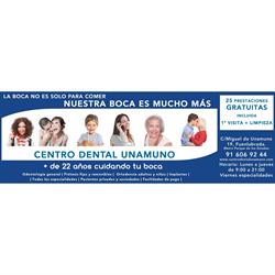 Horario de apertura Centro Dental Unamuno, Fuenlabrada