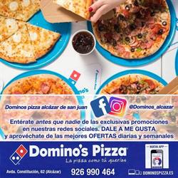 Horario de apertura Domino's Pizza, Alcázar de San Juan