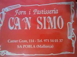 Horario de apertura Forn Ca'n Simó, Sa Pobla