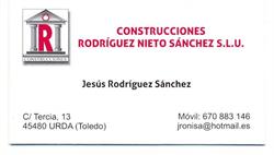 Horario de apertura Construcciones rodriguez nieto sanchez, Urda