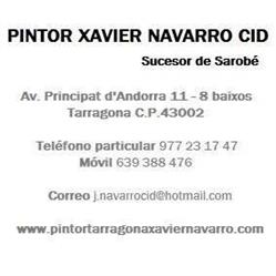 Horario de apertura Xavier Navarro Cid Pintores, Tarragona