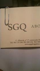 Horario de apertura Sgq abogados, Alicante