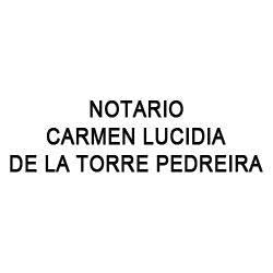 Horario de apertura Notario Carmen Lucidia de La Torre Pedreira, Xixona