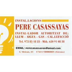 Horario de apertura Installacions Pere Casassayas, Vidreres