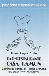 Restaurante Casa Ramón en Granada (Ronda) - Horario de apertura