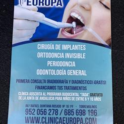 Horario de apertura Clínica Dental Europa, Torremolinos