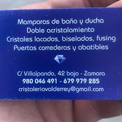 Horario de apertura Cristalería Valderrey, Zamora