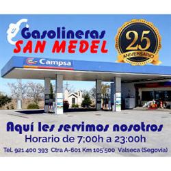 Horario de apertura Gasolineras San Medel, Valseca