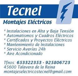 Horario de apertura Montajes Eléctricos y Climatización Tecnel, Talavera de la Reina