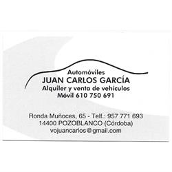 Horario de apertura Automóviles JUAN CARLOS GARCÍA., Pozoblanco