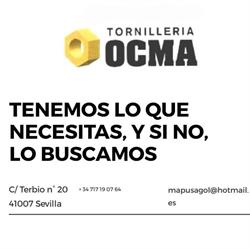 Tornillería Ocma en Sevilla (Norte) - Horario de apertura