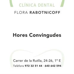 Horario de apertura Clínica Dental Dra. Flora Rabotnicoff, Sant Feliu de Guíxols