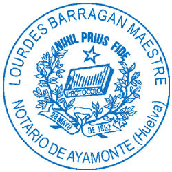 Horario de apertura Notaría Lourdes Barragán Maestre, Ayamonte