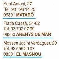 Horario de apertura L'Amic del pescador, Mataró