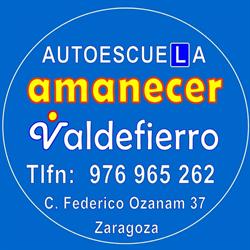 Horario de apertura Autoescuela Amanecer Valdefierro, Zaragoza