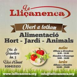 Horario de apertura Cooperativa Agrària - La lliçanenca, Lliça d'Amunt