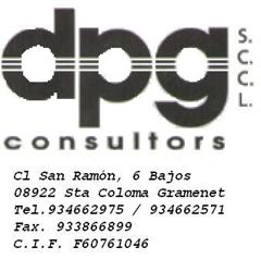 Horario de apertura DPG consultors SCCL, Santa Coloma de Gramenet