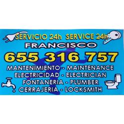 Horario de apertura Mantenimientos Electricidad, Fontanería, Persianas y Cerrajería Francisco, Calahonda