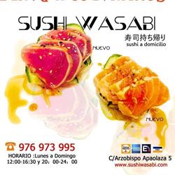 Horario de apertura Sushi Wasabi, Zaragoza