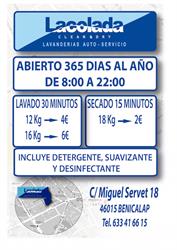 La Colada Benicalap en Valencia (Benicalap) - Horario de apertura