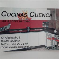 Horario de apertura Cocinas Cuenca, Alicante