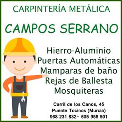 Horario de apertura Campos Serrano Carpintería Metálica, Murcia