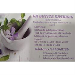 La Botika Natural en Bilbao (Otxarkoaga-Txurdinaga) - Horario de apertura