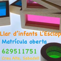 Horario de apertura Llar d'infants L'ESCLOP, Sabadell