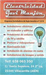 Horario de apertura Instalaciones eléctricas y telecomunicaciones Javi Manjón, Villacarrillo
