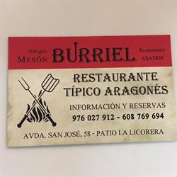 Mesón Burriel en Zaragoza (Centro) - Horario de apertura