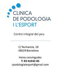 Clinica de podologia i l'esport en Barcelona (Sants-Montjuïc) - Horario de apertura