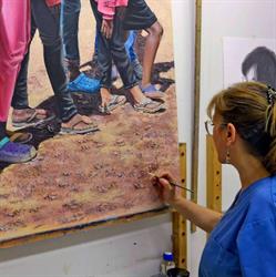 Horario de apertura taller de dibujo y pintura Aceña Olmedo, Pamplona