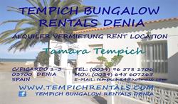 Horario de apertura Tempich Bungalow Rentals Dénia, 
