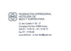 Horario de apertura Federación Empresarial Hotelera de Ibiza y Formentera, 