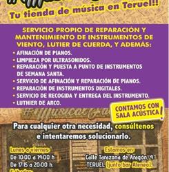 Horario de apertura Musical Factory, Teruel