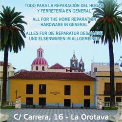 Horario de apertura Ferretería Orotava, La Orotava
