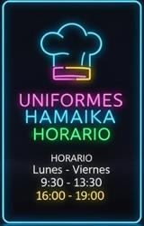 Horario de apertura Hamaika uniformes, Donostia-San Sebastián