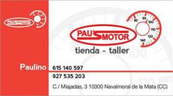 Horario de apertura Pau's Motor, Navalmoral de la Mata