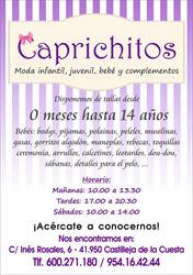 Horario de apertura Caprichitos, Castilleja de la Cuesta
