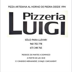 Horario de apertura PIZZERIA LUIGI, Carcaixent