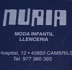 Horario de apertura Corseteria Nuria, Cambrils