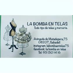 Horario de apertura La Bomba En Telas, Sabadell