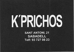 Horario de apertura K'prichos Sabadell, 